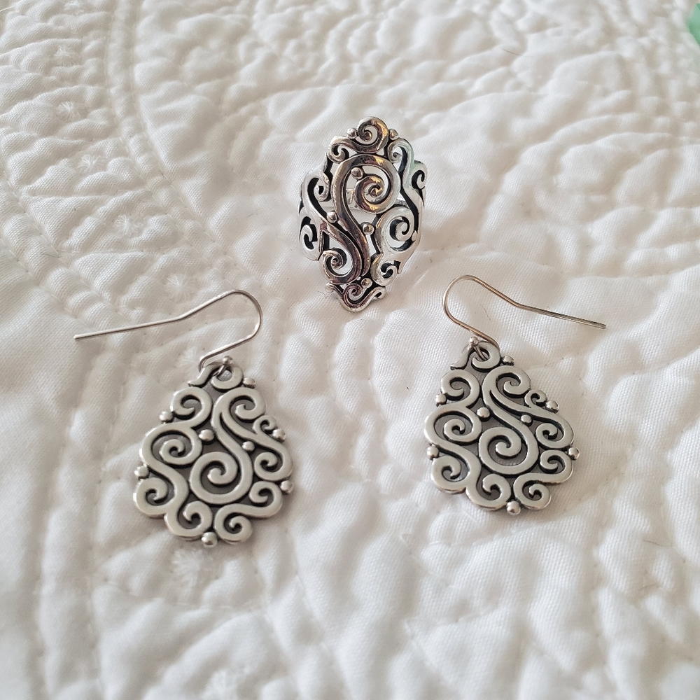 James Avery earrings and ring